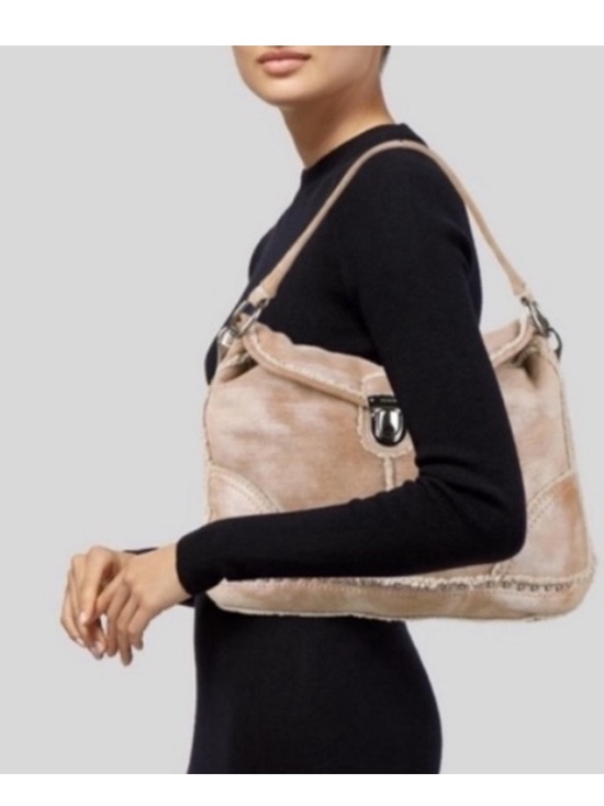 Prada Handbags - Prada Vintage MOUTON DIANO Soft Shearling Hobo Bag - Casual Shoulder Tote